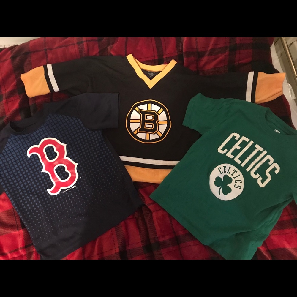 SOLD, Boston Sports Shirts, Set Of 3 - Picture 1 of 7